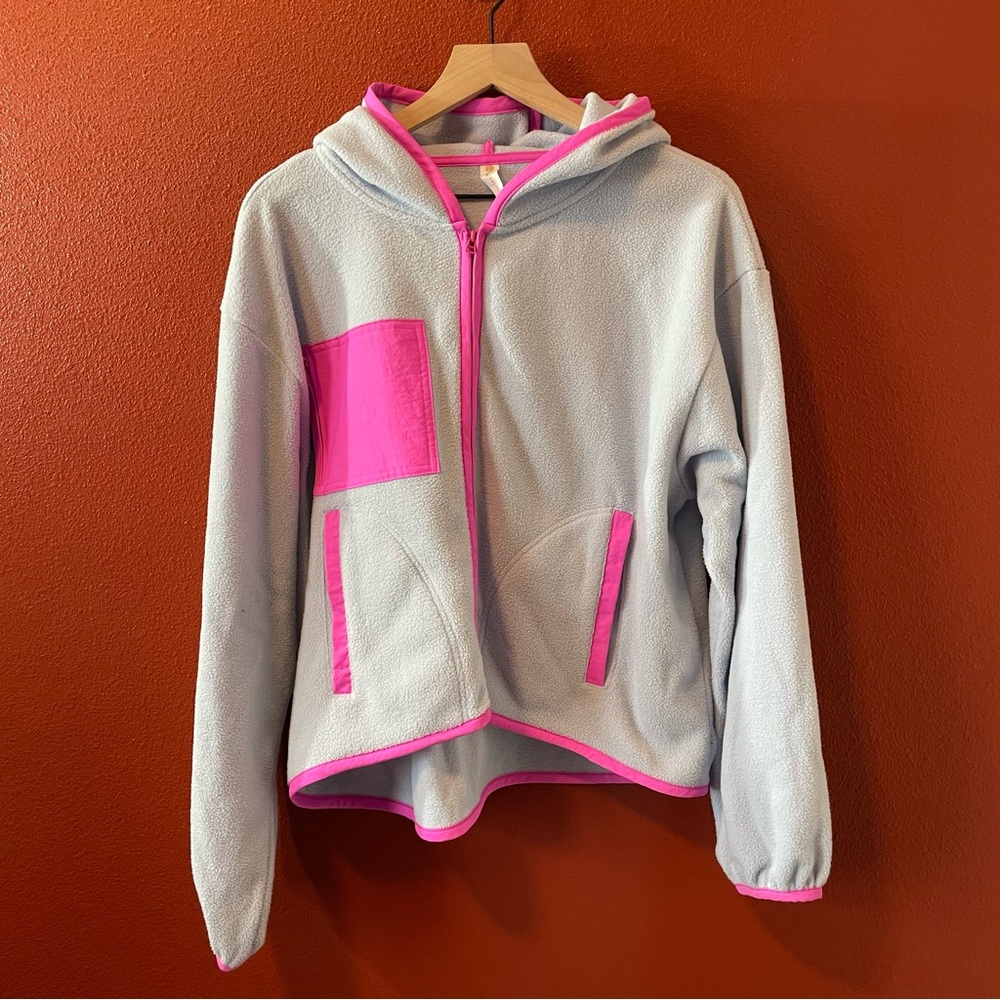 Anthropologie Daily Practice‎ The Stellar Full Zip Fleece Hooded Jacket